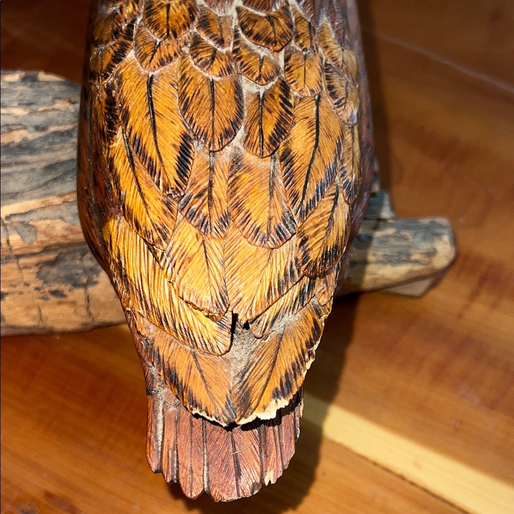 Vintage Handcrafted Wooden Duck Figurine - Picture 6 of 8